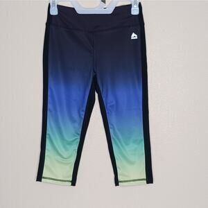 RBX Capri Leggings Womens S Black Ombre Athletic Yoga Workout